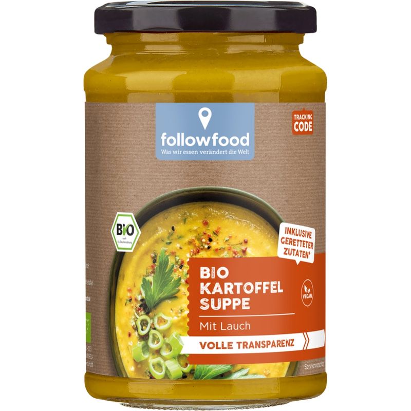 followfood Bio Kartoffelsuppe mit Lauch vegan - Produktbild