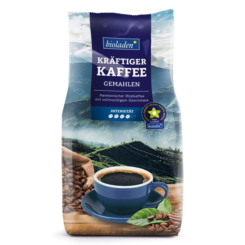 bioladen Kaffee kräftig, gemahlen - Produktbild