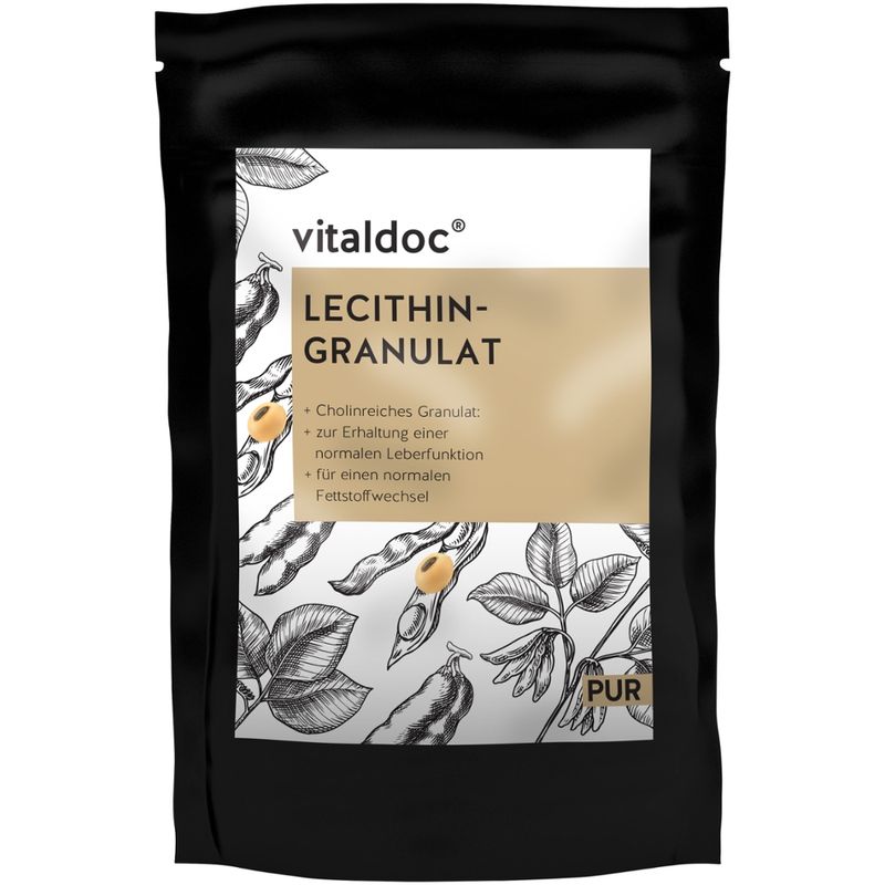 GESUND & Leben Reformqualität seit 1995 vitaldoc® LECITHIN GRANULAT PUR - Produktbild