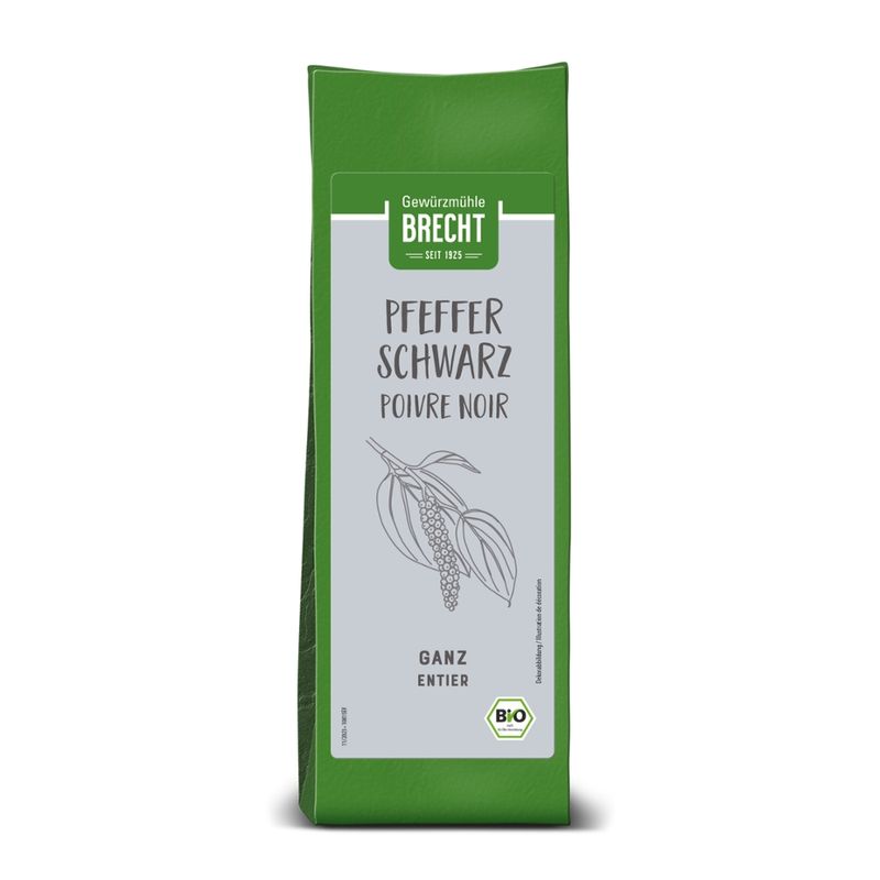 Gewürzmühle Brecht Pfeffer schwarz ganz - BB, grün - Produktbild