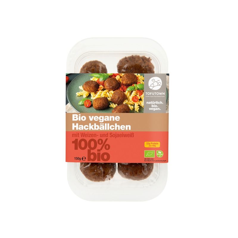 Tofutown Vegane Hackbällchen mit Weizen- und Sojaeiweiß - Produktbild