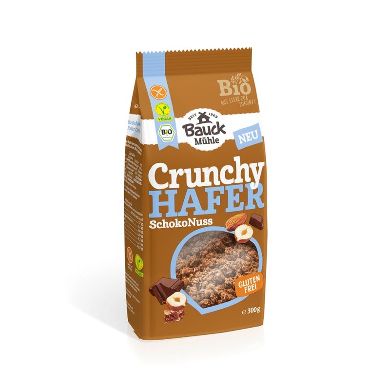 Bauck Mühle Hafer Crunchy Schoko Nuss Bio gf - Produktbild