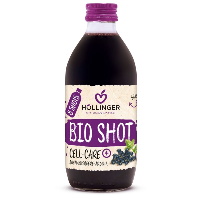 IMS Höllinger Cell-Care Plus Bio Shot Johannisbeere-Aronia 330 ml Glas EW - Produktbild