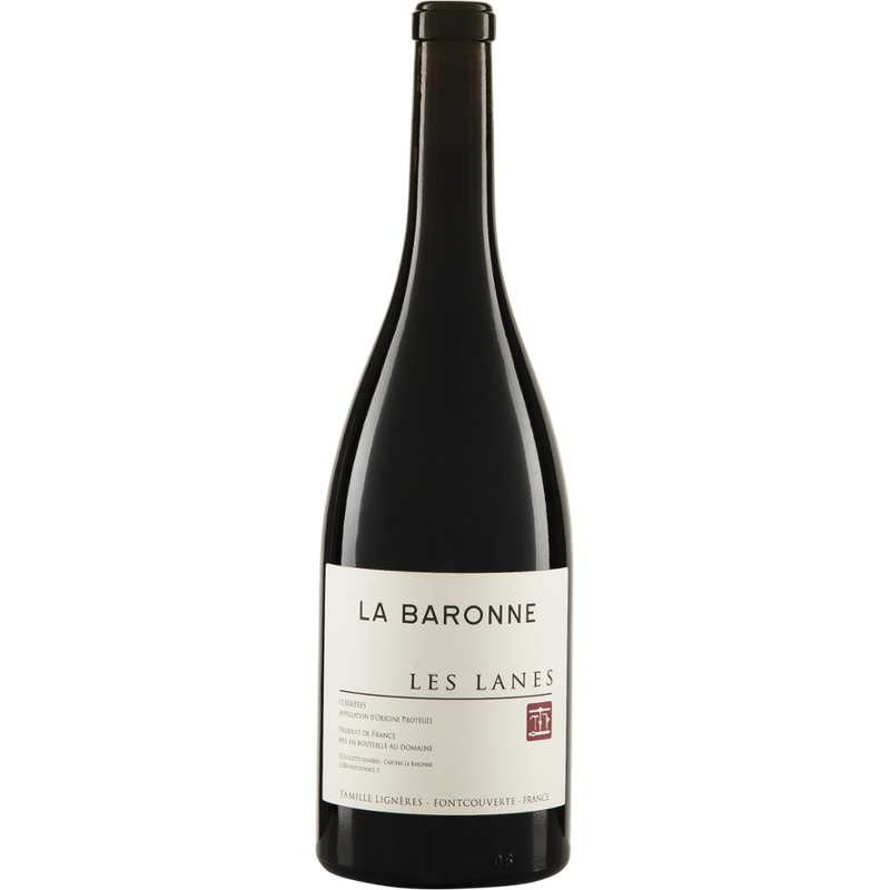 Riegel Erzeugermarken LES LANES Corbières Rouge AOP  Château La Baronne - Produktbild