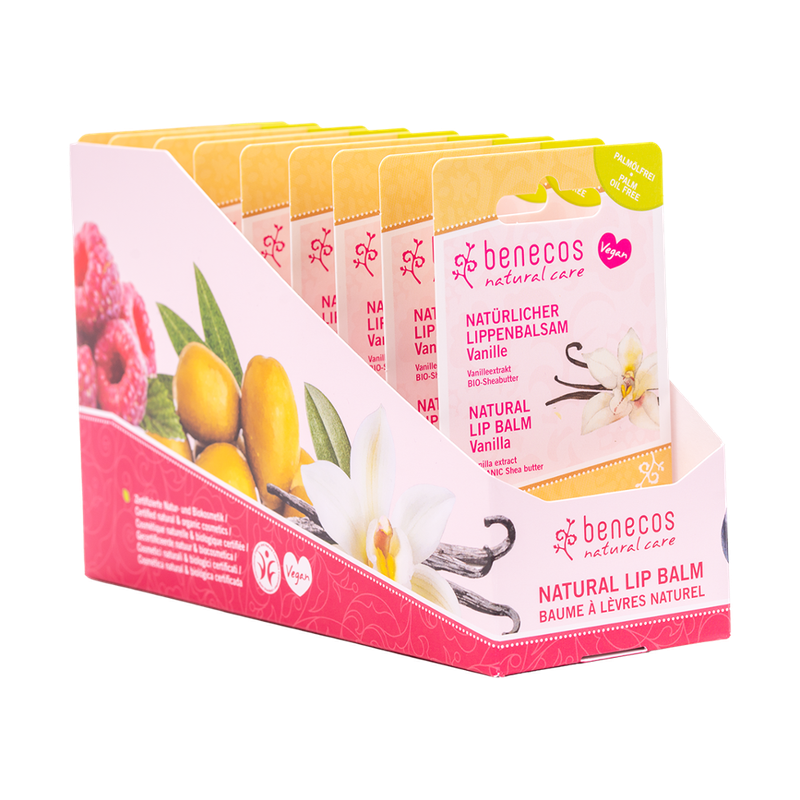 benecos benecos Lip Balm Display Vanille - Produktbild