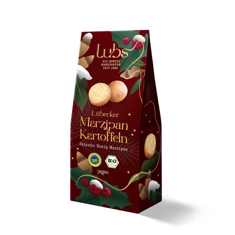 Lubs Lübecker Marzipankartoffeln Feinstes Honig-Marzipan, Bio, glutenfrei - Produktbild
