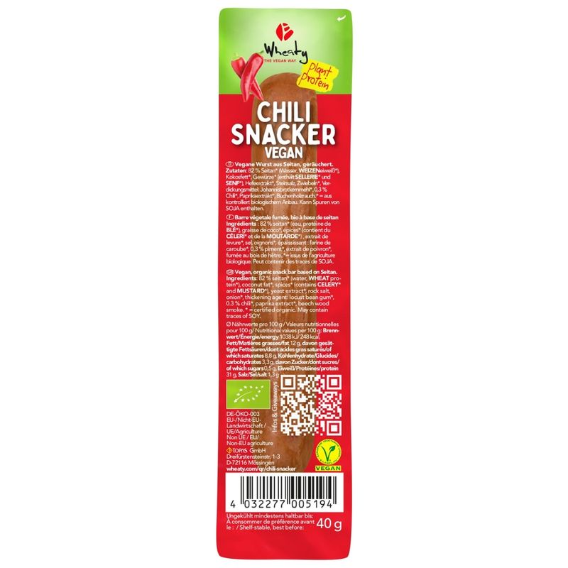 Wheaty Wheaty Chili Snacker Vegan - Produktbild