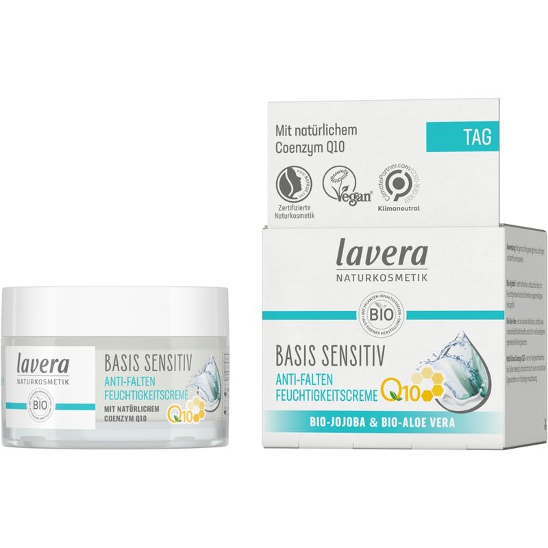 lavera basis sensitiv Anti-Falten Feuchtigkeitscreme Q10 - Produktbild