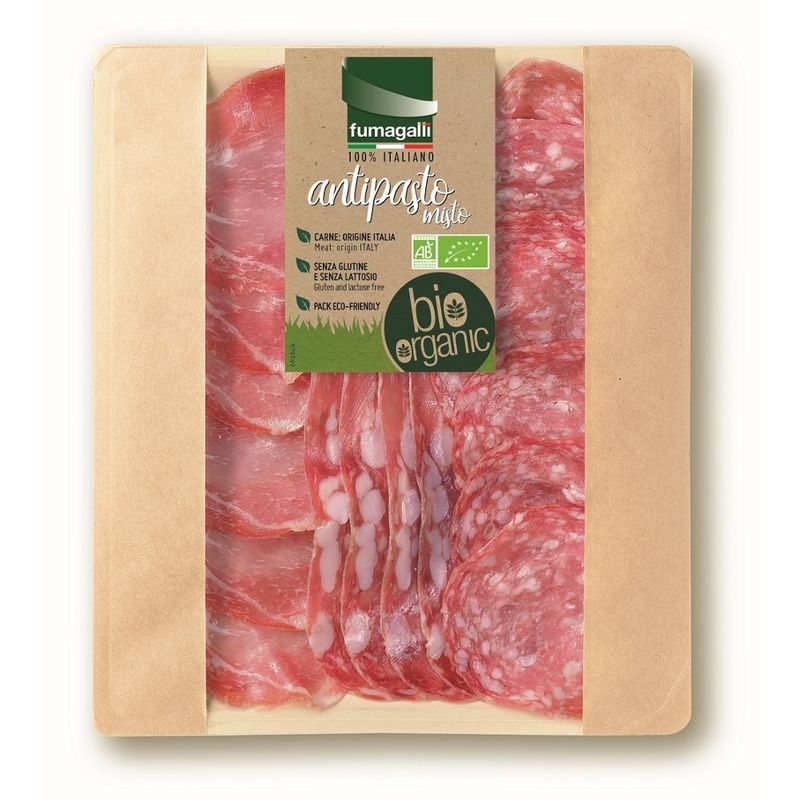 Fumagalli Antipasto misto -Salame Milano 30g, Salame Spianata Romana 30g, Lonza 30g - Produktbild