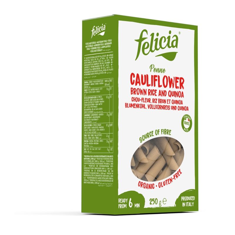 Felicia Felicia Bio Blumenkohl, Vollkornreis und Quinoa Penne glutenfrei - Produktbild