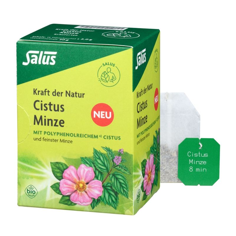 Salus® Kraft der Natur Cistus Minze Kräutertee bio 15 FB - Produktbild