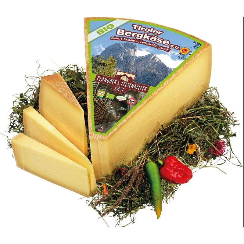 Plangger Plangger Bio Tiroler Bergkäse mindestens 15 Monate gereift, ZW - Produktbild