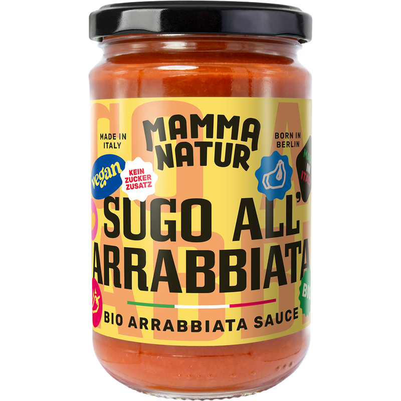 MAMMA NATUR Sugo all´arrabbiata Bio - Bio arrabbiata Sauce - Produktbild