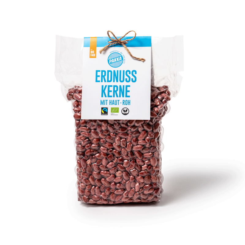 Pakka Erdnüsse red skin, Bio & Fairtrade, 1kg - Produktbild