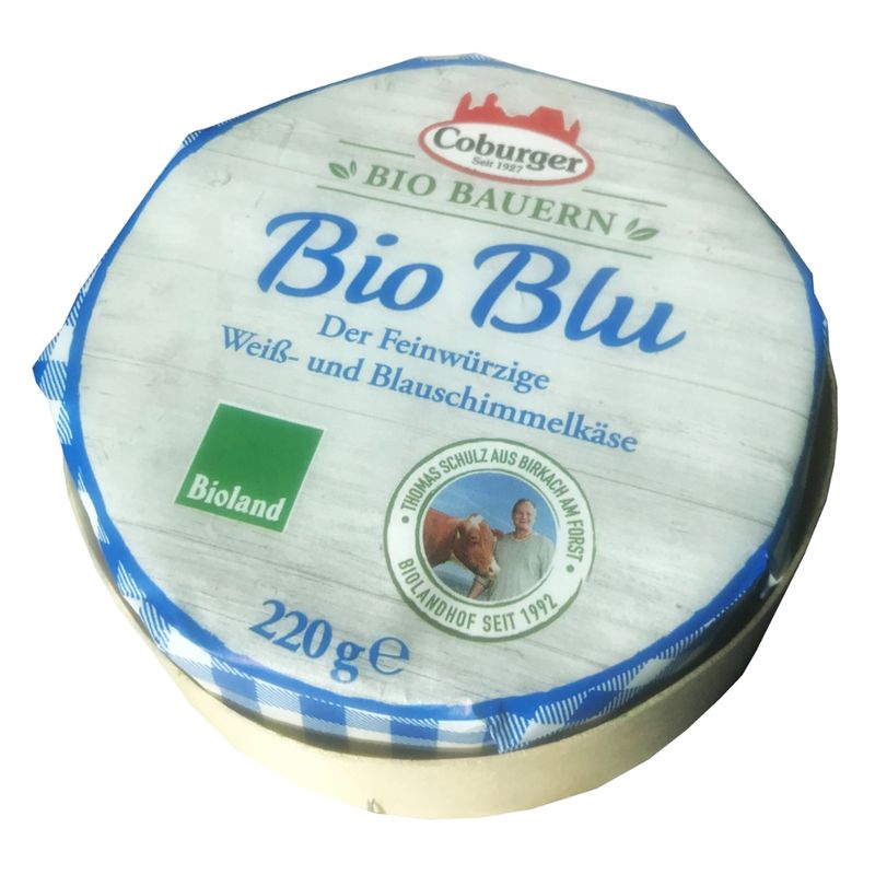 Coburger Coburger Bio Bauern Bio Blu - Der Feinwürzige Weiß- und Blauschimmelkäse - Bioland - Produktbild