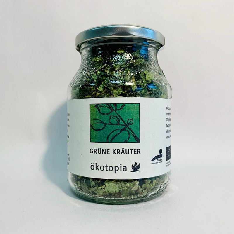 Ökotopia  Grüne Kräuter kbA im Glas 40 g - Produktbild