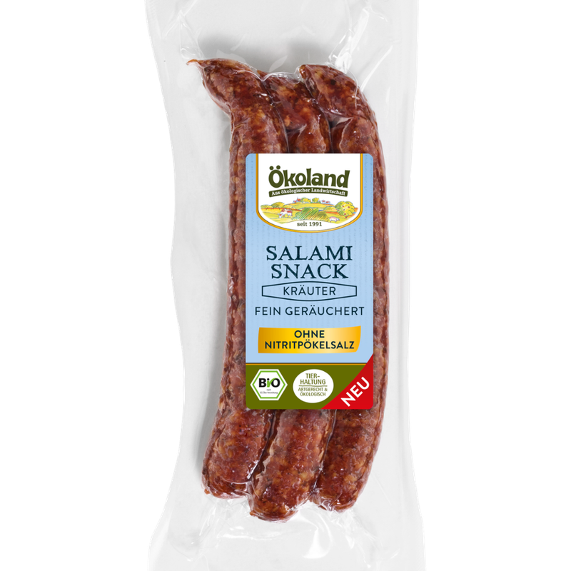 ÖKOLAND Salami-Snack Kräuter fein geräuchert - Produktbild