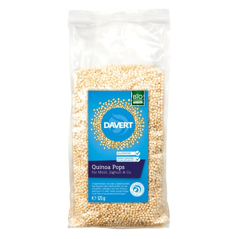 Davert Quinoa Pops glutenfrei 125g - Produktbild