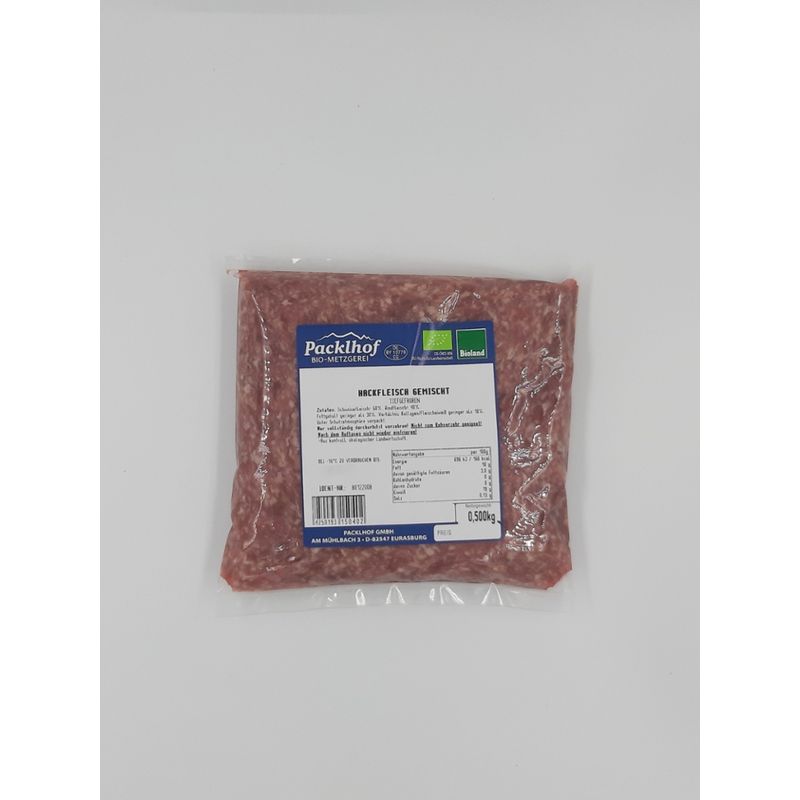 Packlhof Gemischtes Hackfleisch TK 6 x 500 g im Karton - Produktbild