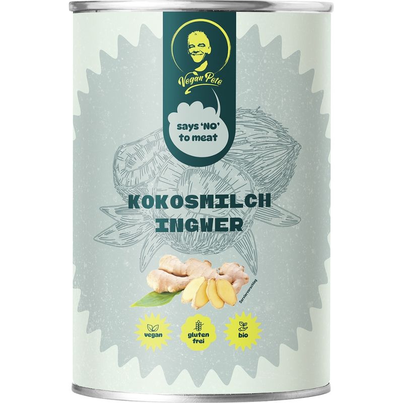Vegan Pete Kokosmilch Ingwer 400ml - Produktbild
