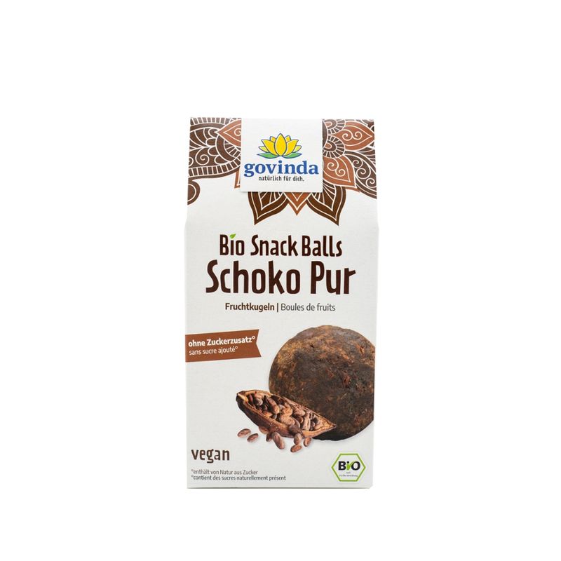 Govinda Govinda Bio Snack Balls Schoko Pur Fruchtkugel - Produktbild