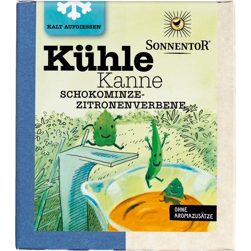 Sonnentor Kühle Kanne Schokominze-Zitronenverbene Tee, Pyramidenbeutel - Produktbild