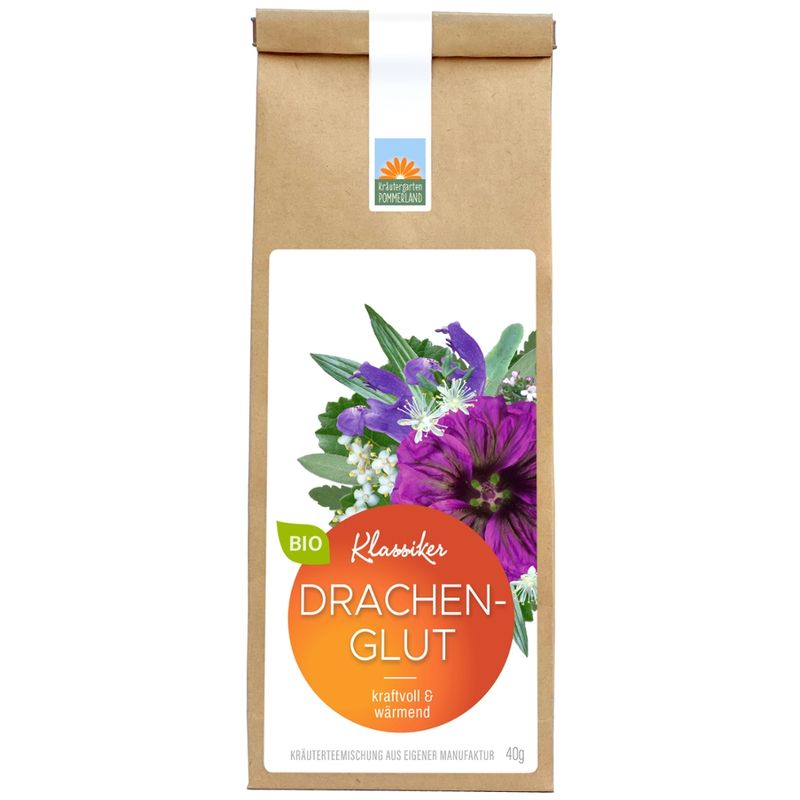 Kräutergarten Pommerland Drachenglut - Bio Erkältungstee in der Papiertüte - Produktbild