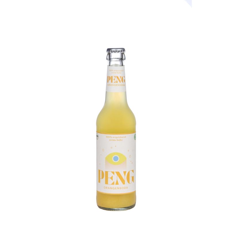 PENG PENG Bio-Orangensoda 330ml Mehrwegflasche - Produktbild