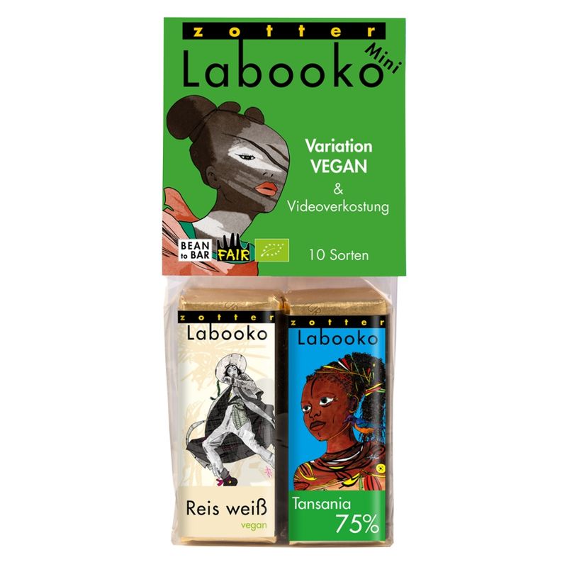 Zotter Schokolade Labooko Mini Variation "Vegan" - Produktbild