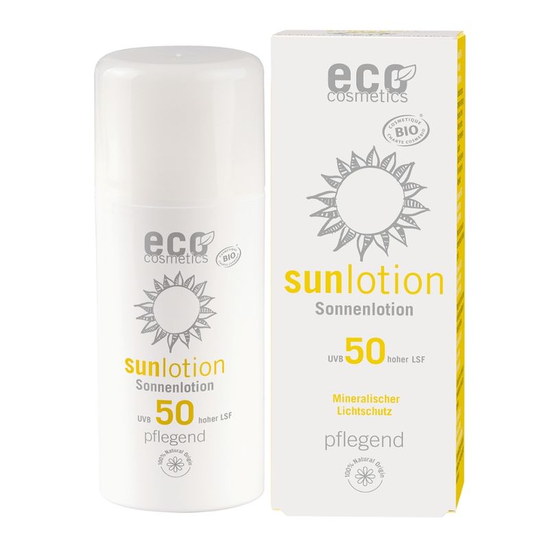 eco cosmetics Sonnenlotion LSF 50 mit Granatapfel und Goji Beere - Produktbild