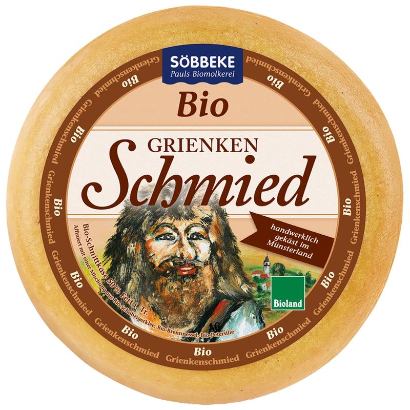 Söbbeke Bio Schnittkäse Grienkenschmied 50 % Fett i. Tr. - Produktbild