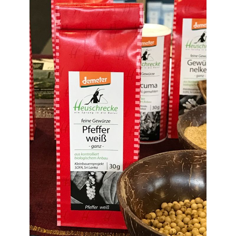 Heuschrecke Pfeffer Demeter, weiß, ganz SOFA/ BioFoods, kbA - Produktbild
