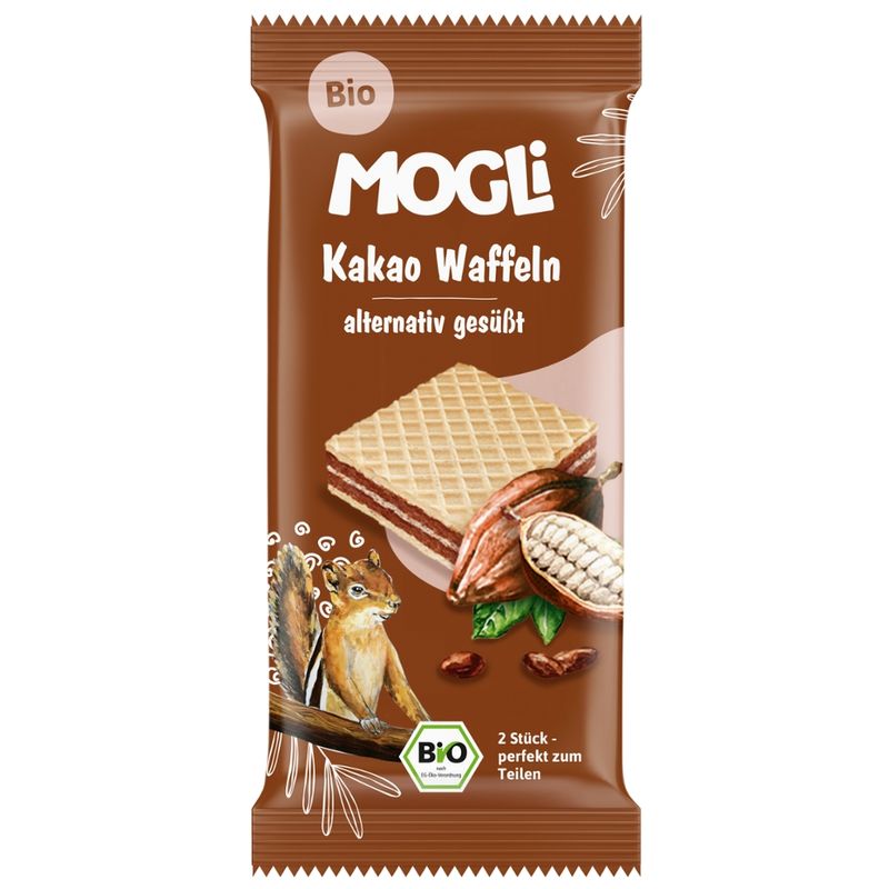 Mogli Bio Kakaocremewaffel - Produktbild