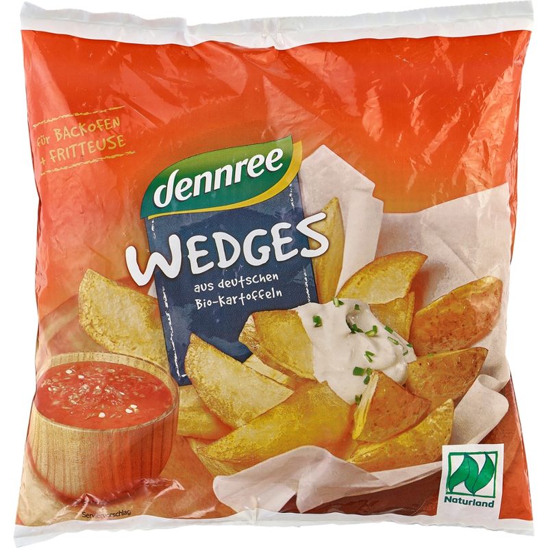 dennree Potato Wedges aus deutschen Bio-Kartoffeln - Produktbild