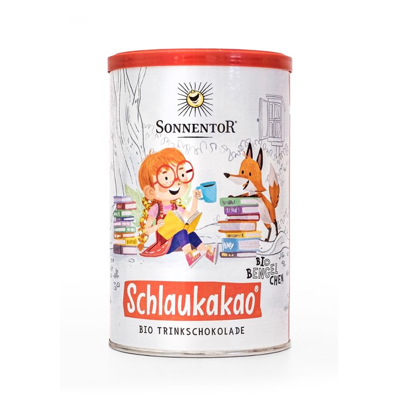 Sonnentor Schlaukakao® Trinkschokolade Bio-Bengelchen®, Dose - Produktbild