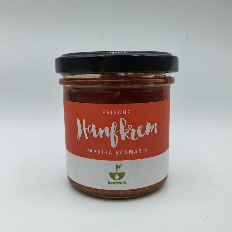 hanfwerk Feinkostmanufaktur UG Frische Hanfkrem Paprika Rosmarin - Produktbild
