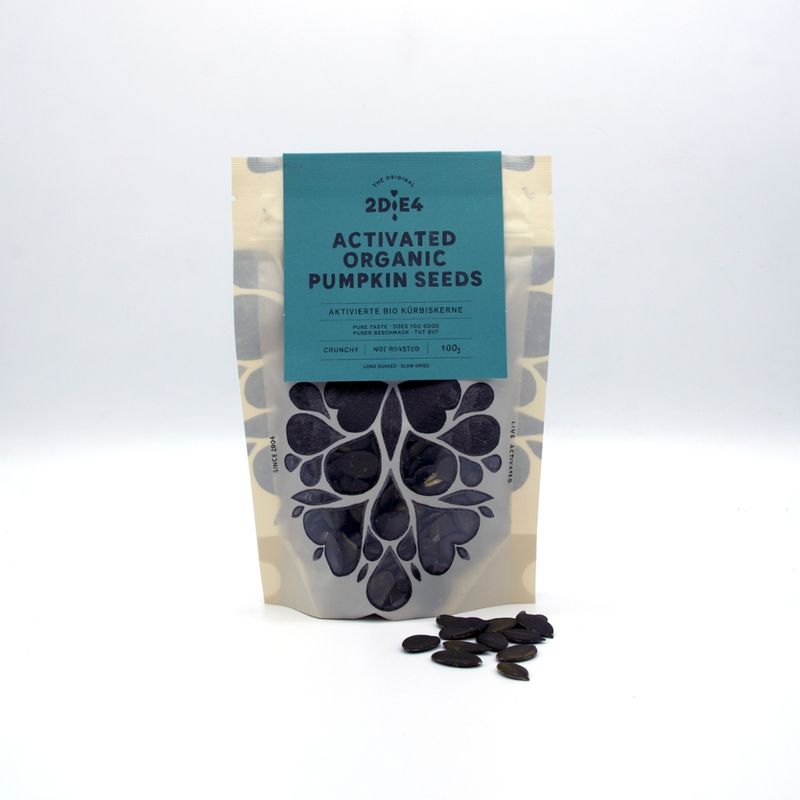 2DiE4 LIVE FOODS Aktivierte Bio Kürbiskerne · 100g - Produktbild