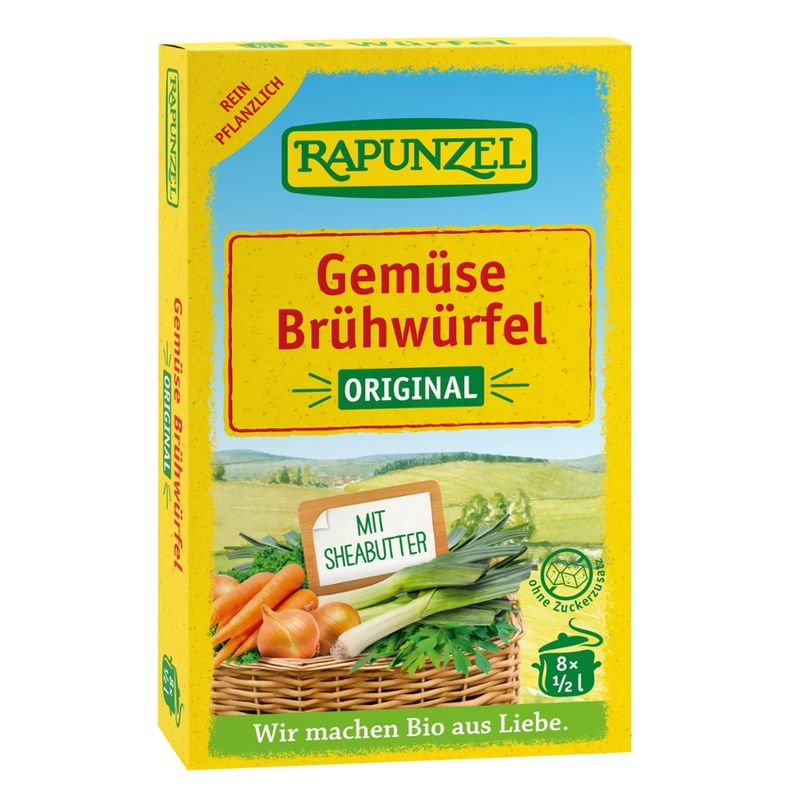 Rapunzel Gemüse-Brühwürfel Original, mit Bio-Hefe - Produktbild