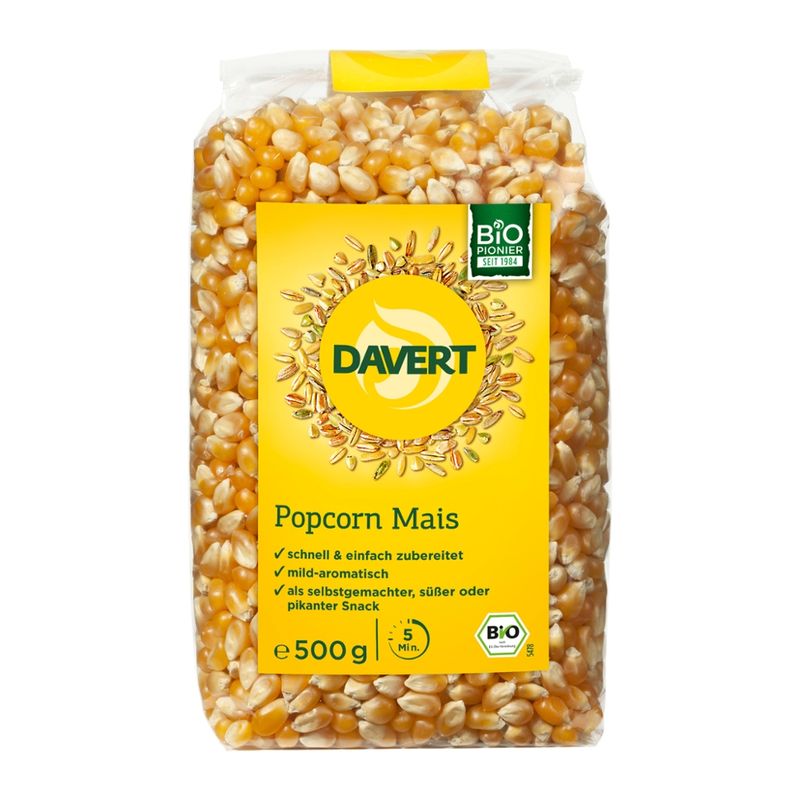 Davert Popcorn Mais 500g - Produktbild