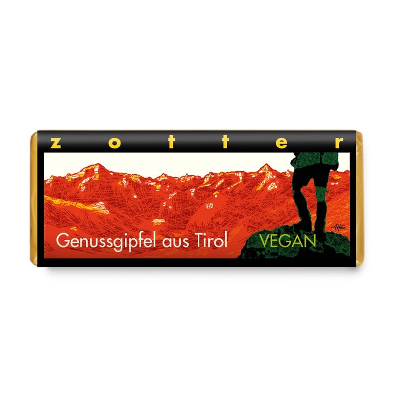 Zotter Schokolade "Genussgipfel aus Tirol!"" -  Zirbe & Preiselbeer (++) VEGAN" - Produktbild