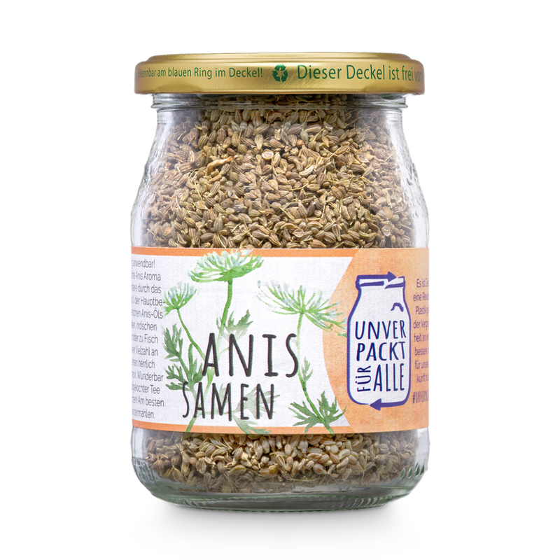 Unverpackt für alle Anissamen, ganz, EG Bio, MMP-kl, 140g - Produktbild