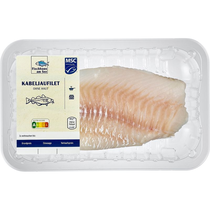 Fischhaus am See Kabeljaufilet ohne Haut natur - Produktbild