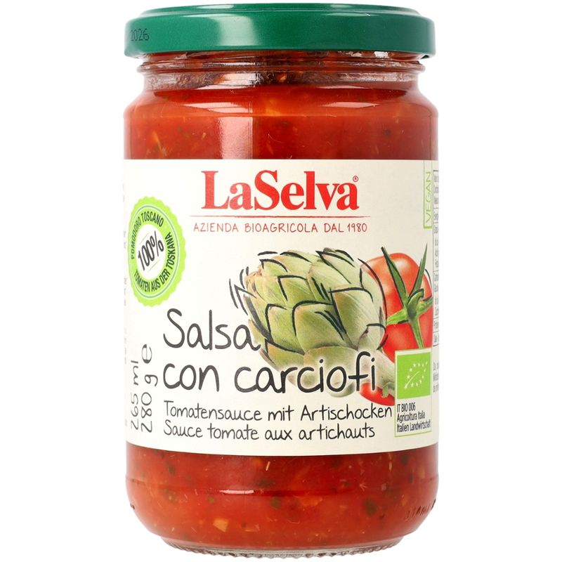 LaSelva Tomatensauce mit Artischocken - Produktbild