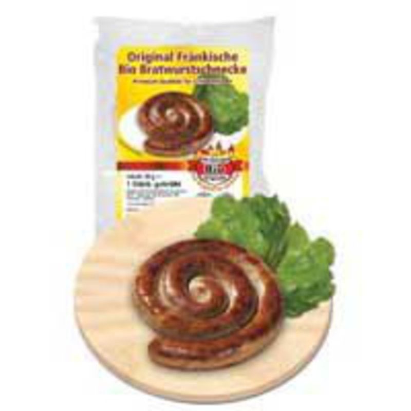 Nürnberger Bio Originale Orig. Fränk. Bio Rostbratwurstschnecke, gebrüht, pasteur., 1 St./Pack. - Produktbild