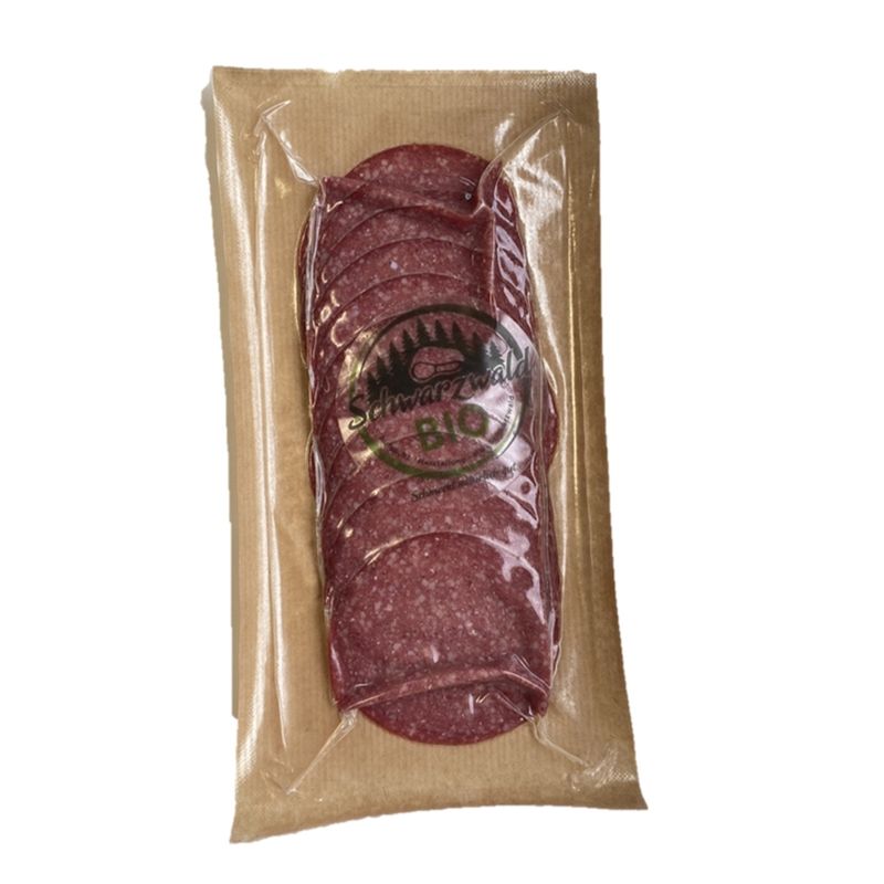 Metzgerei Reichenbach Bio Rindersalami geschnitten 80 g - Produktbild