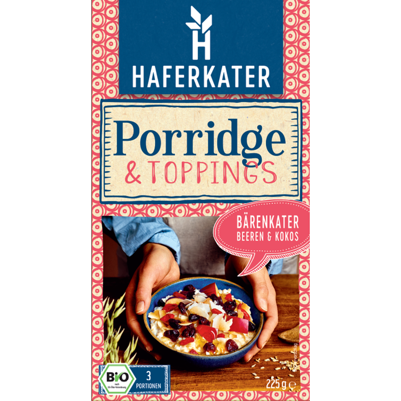 Haferkater Bio Porridge Bärenkater 225g - Produktbild