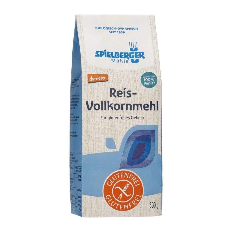 Spielberger Mühle Reis-Vollkornmehl, glutenfrei, demeter - Produktbild