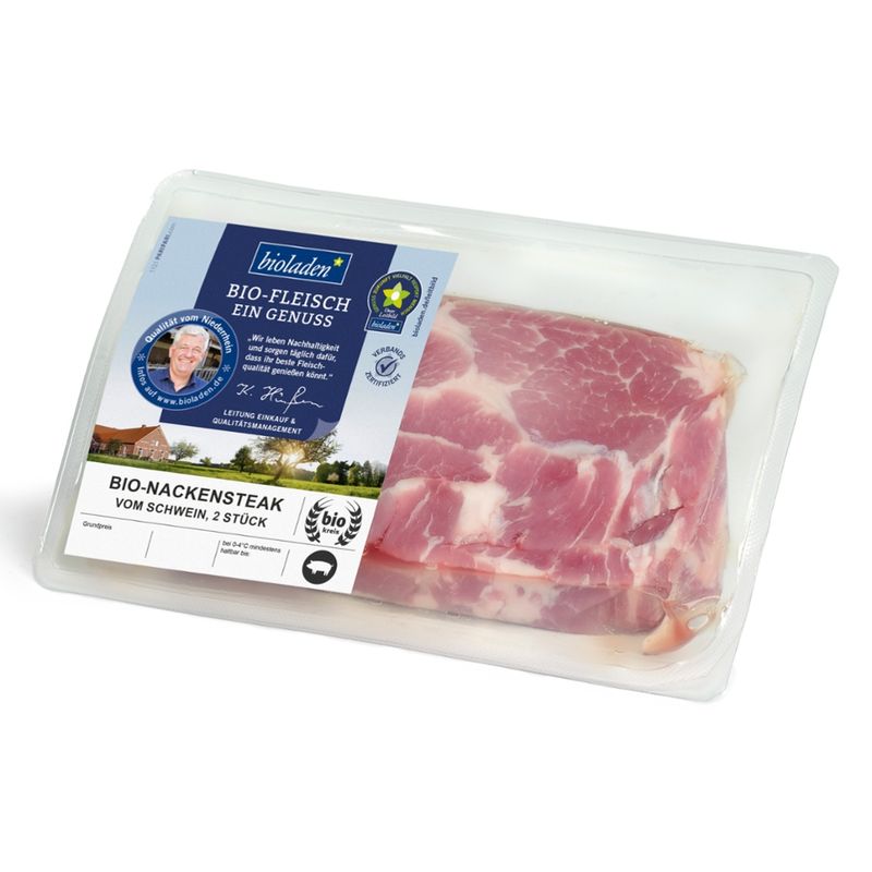 bioladen Nackensteak vom Schwein, 2 Stück - Produktbild