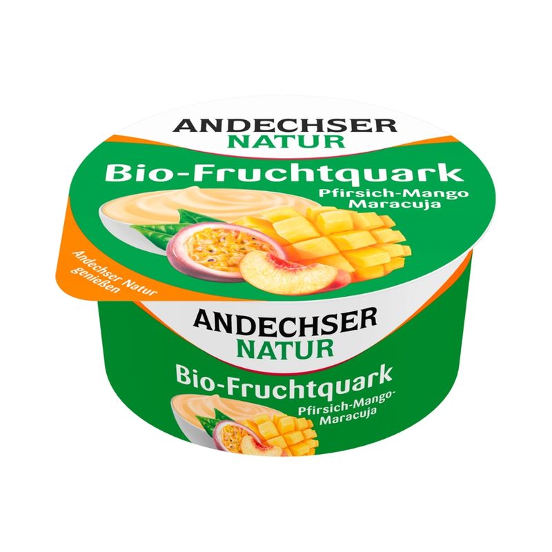 Andechser Natur Bio Fruchtquark Pfirsich-Mango-Maracuja - Produktbild