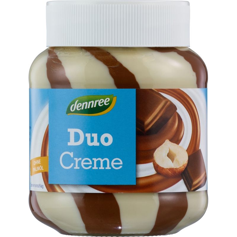 dennree Milch- & Nuss-Nougat-Duo-Creme - Produktbild